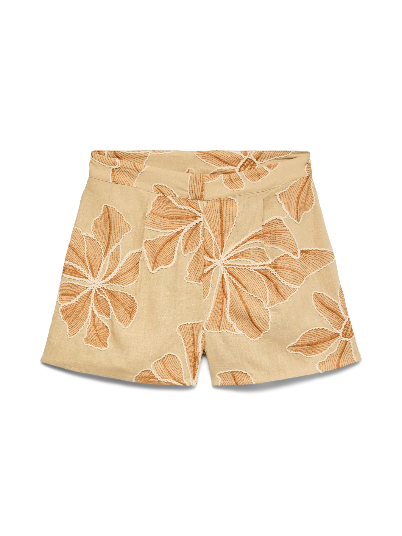 Short broderie fleur