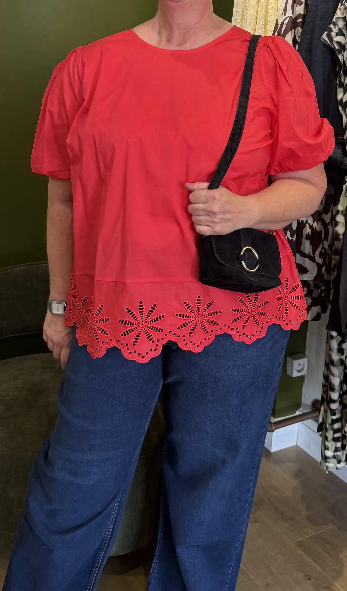 Blouse détail de broderie