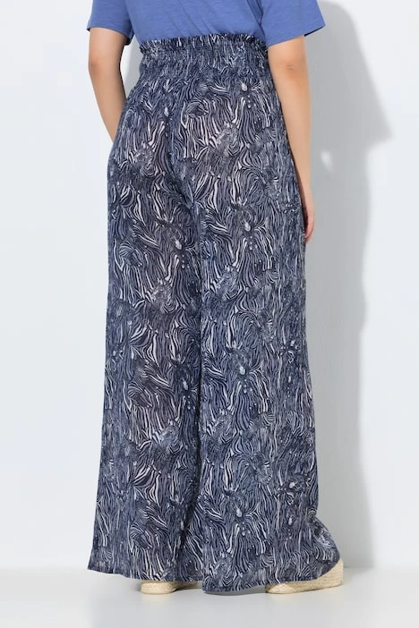 Pantalon fluide zebré