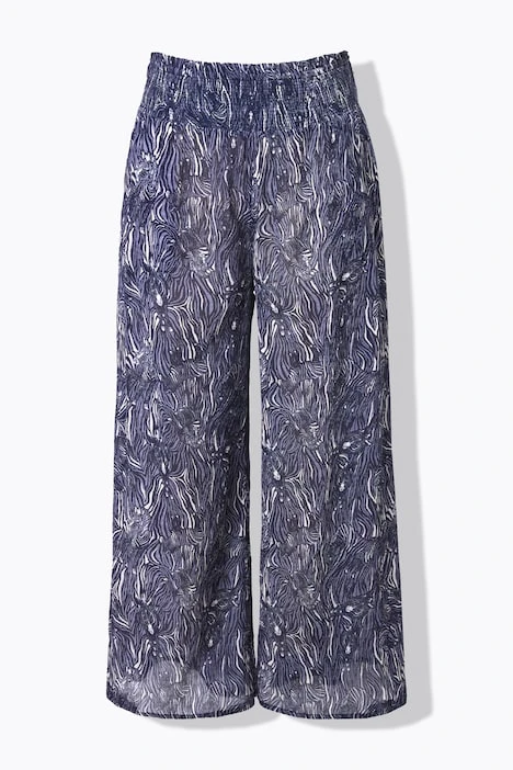Pantalon fluide zebré