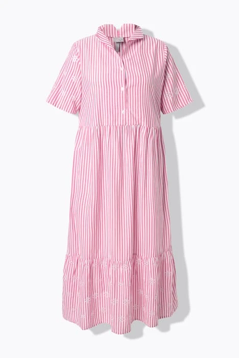 Robe longue rayée