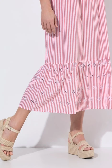 Robe longue rayée