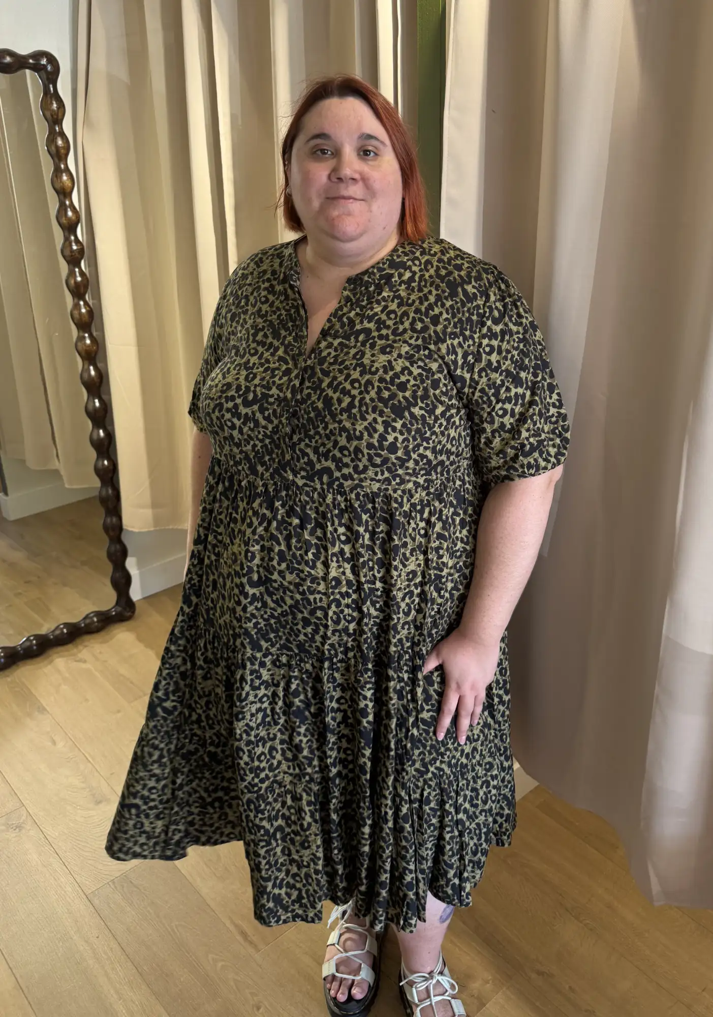Robe léopard babydoll