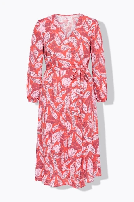Robe longue feuillage
