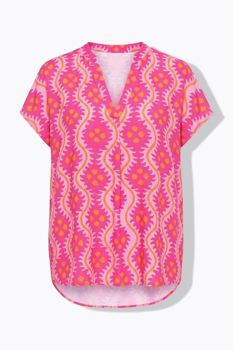Blouse motif palmier