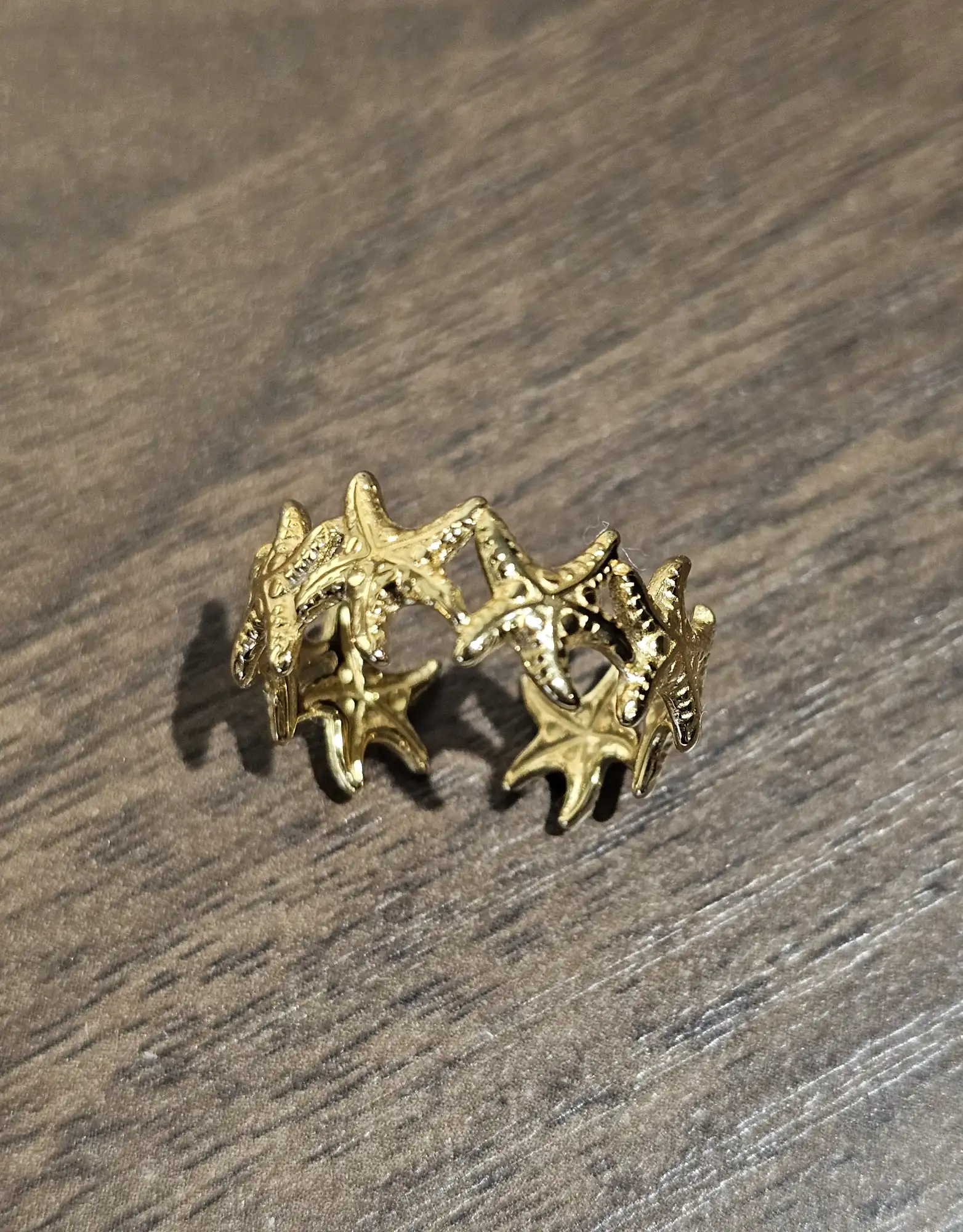 Bague étoiles de mer