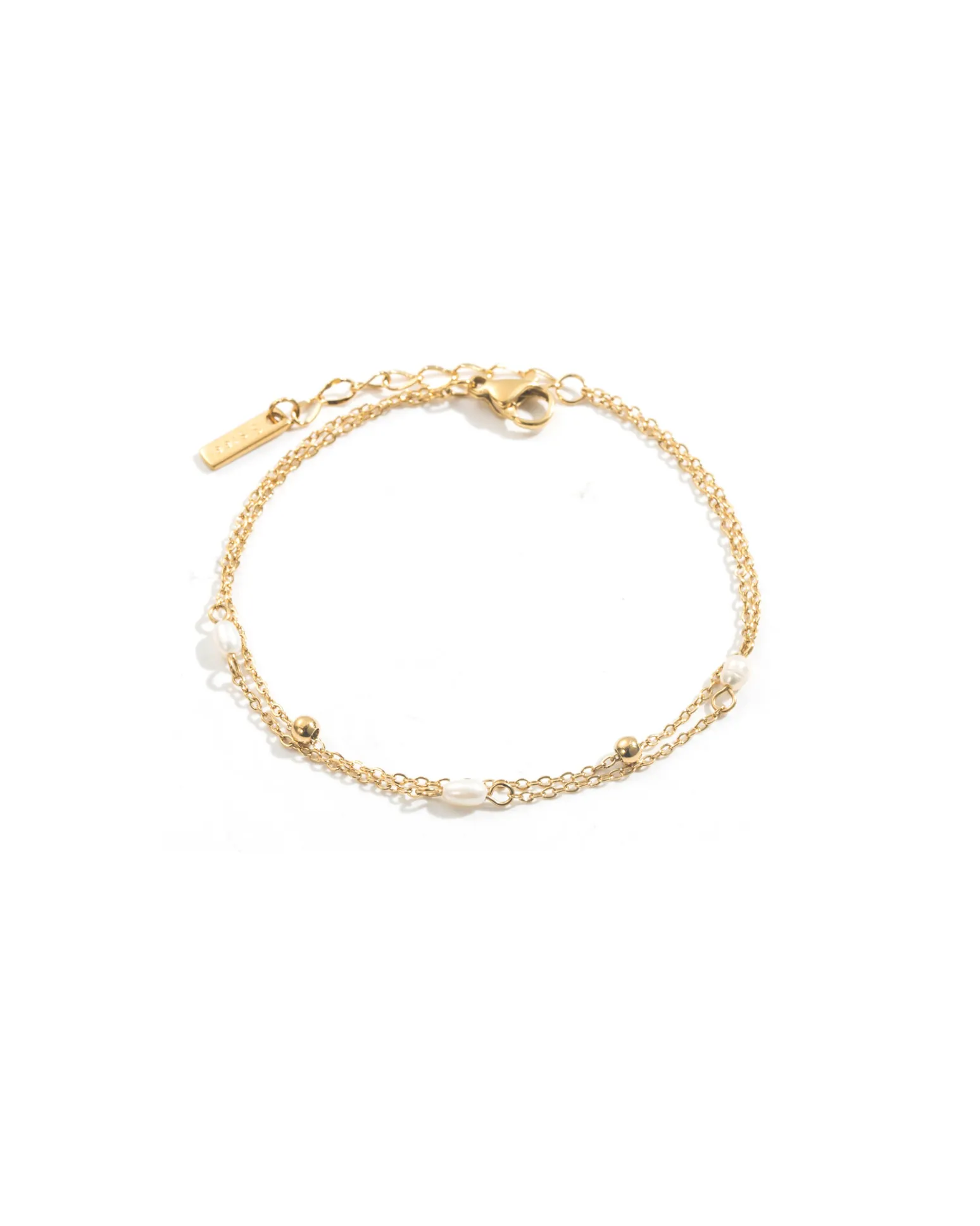 Bracelet double rang Perles