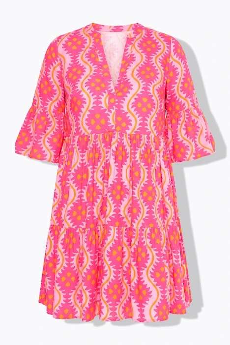 Robe babydoll palmier