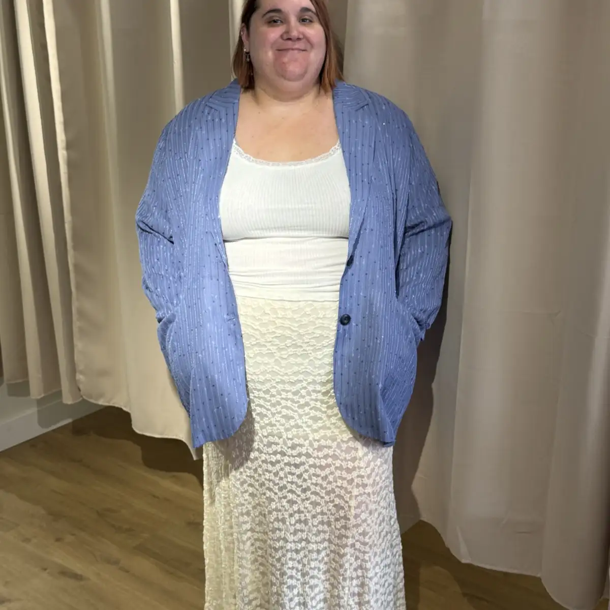 Blazer oversize sequins