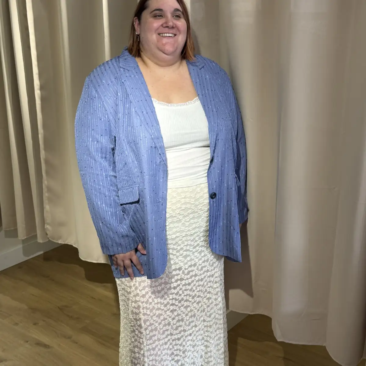 Blazer oversize sequins