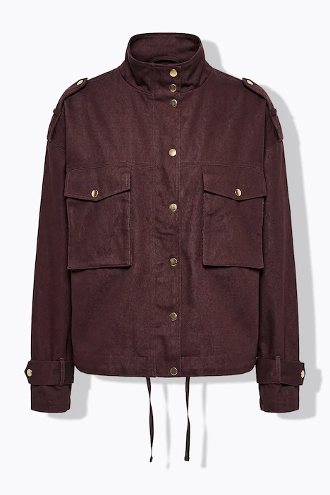 Veste en jean col montant