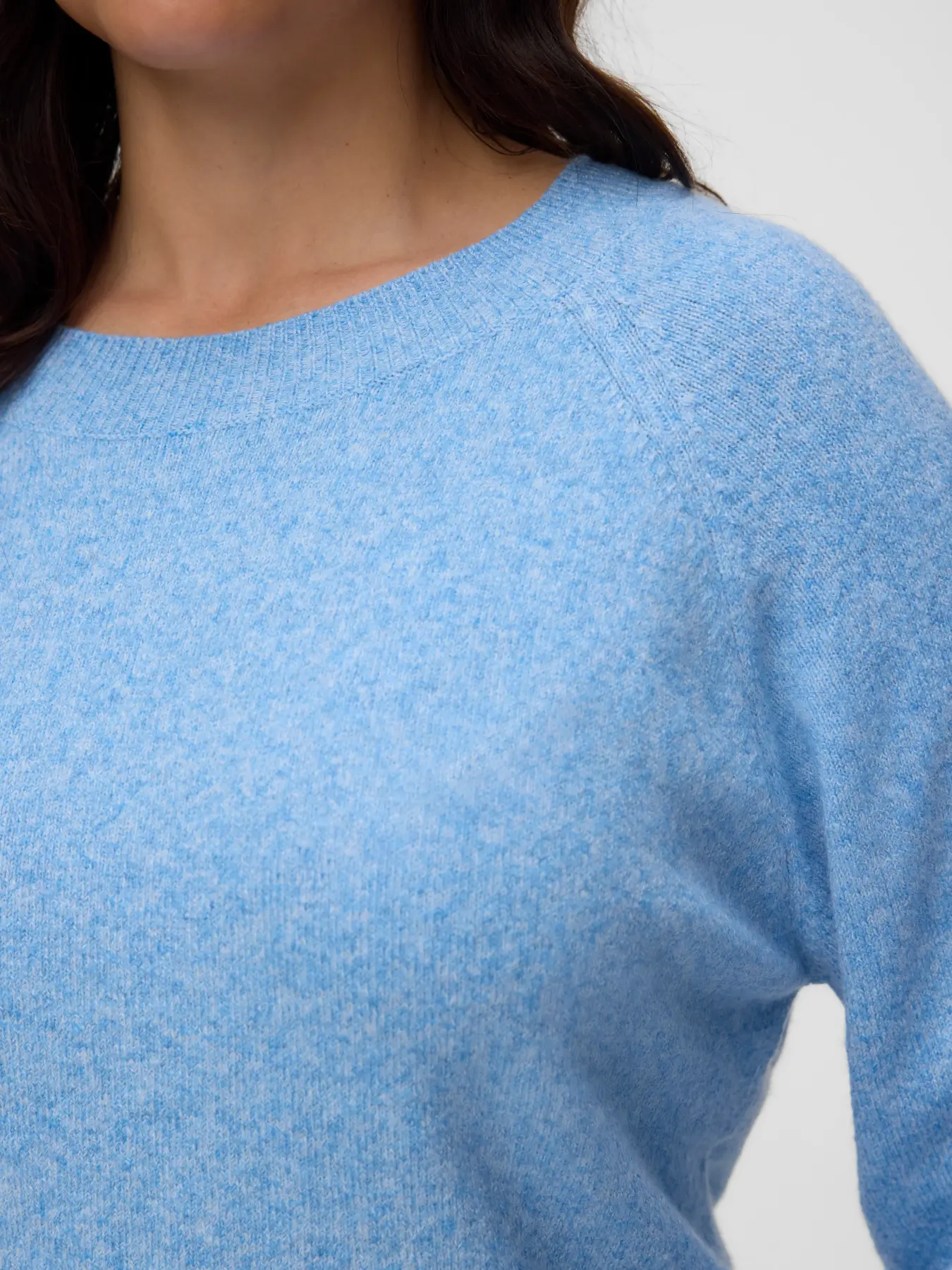Pull fin bleu