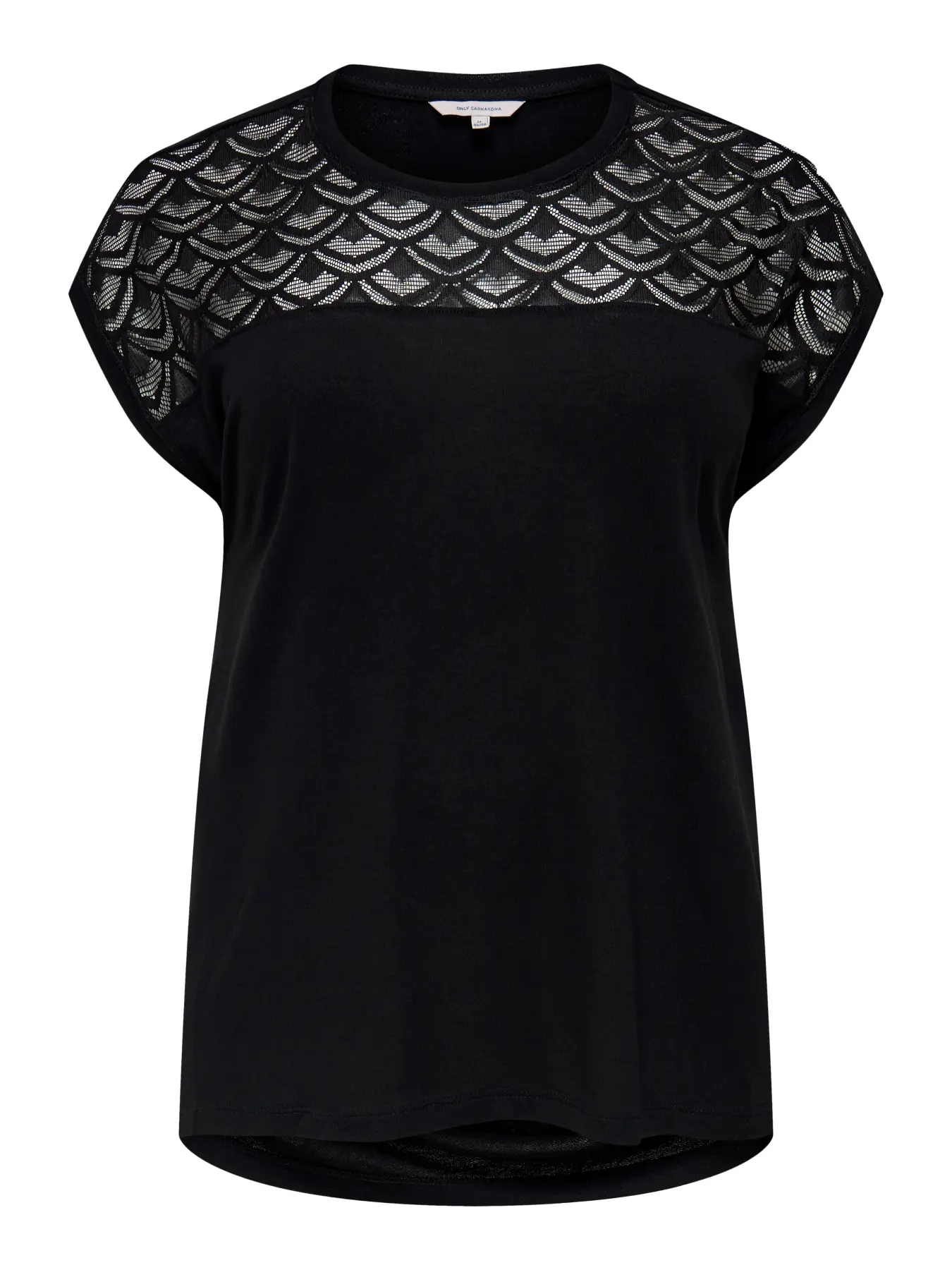 T-shirt ajouré détail dentelle