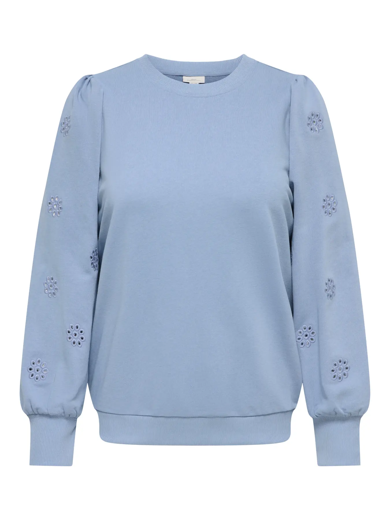 Sweat broderies ajourées florales