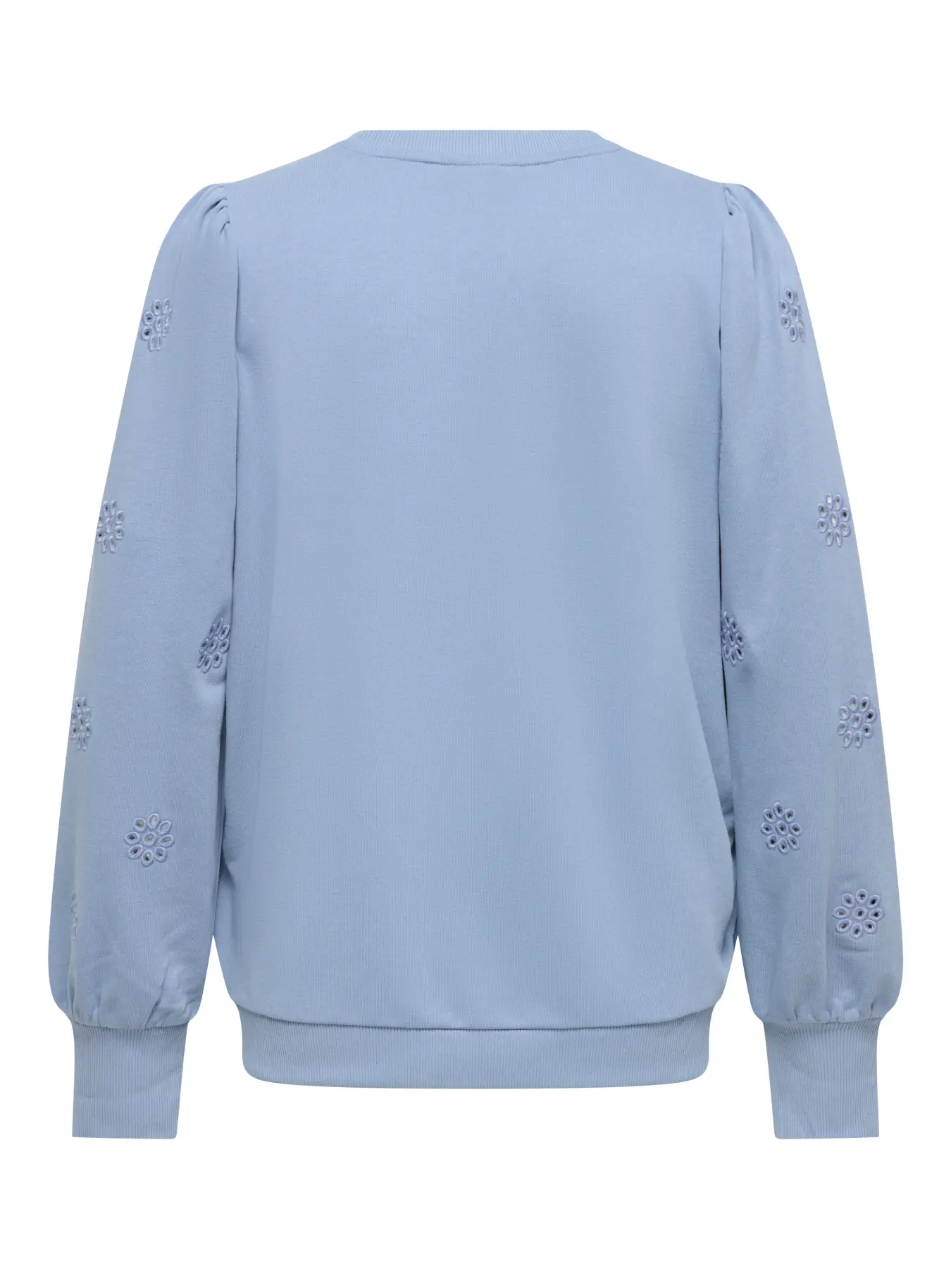 Sweat broderies ajourées florales