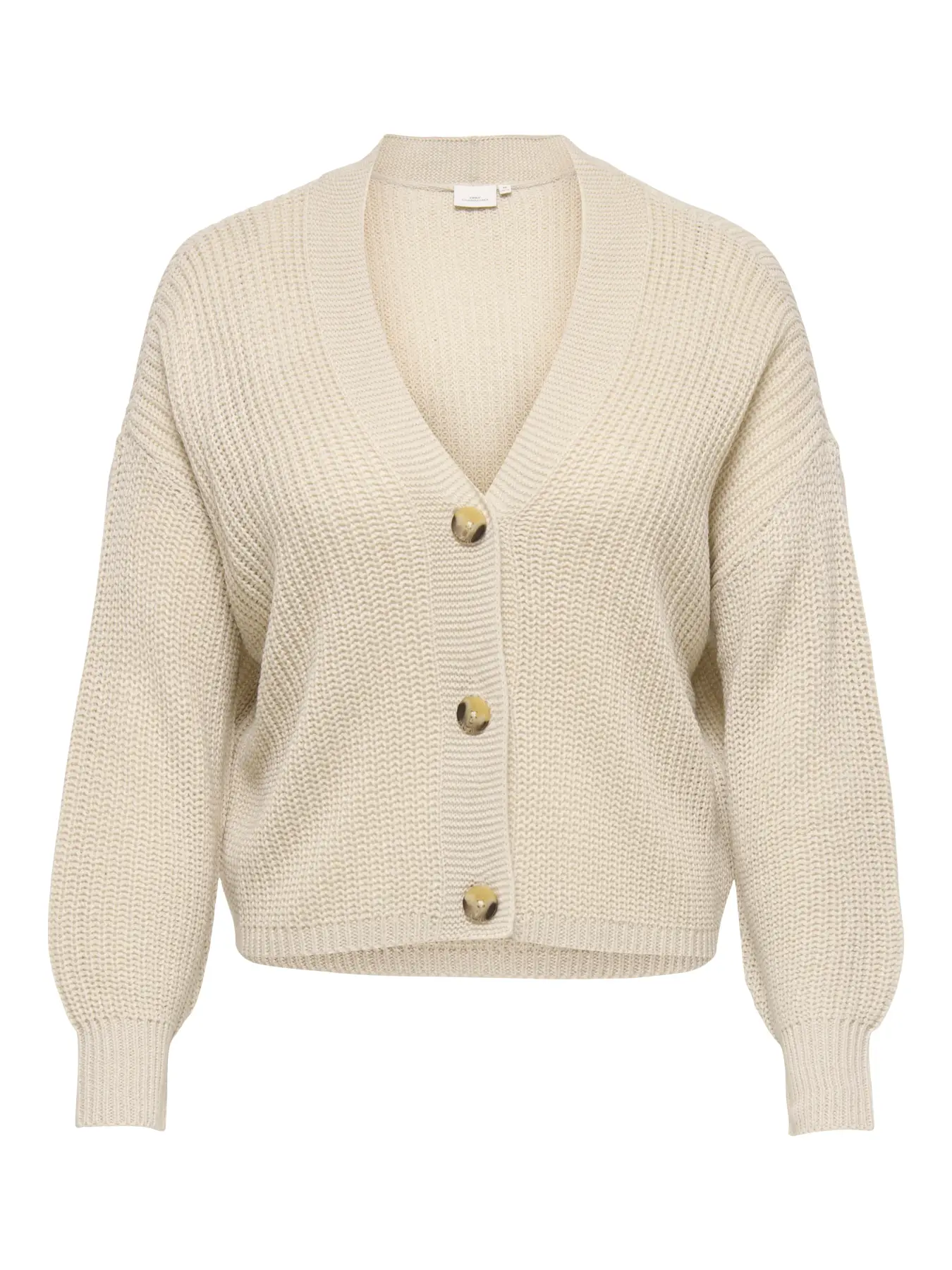 Gilet court à boutons écru