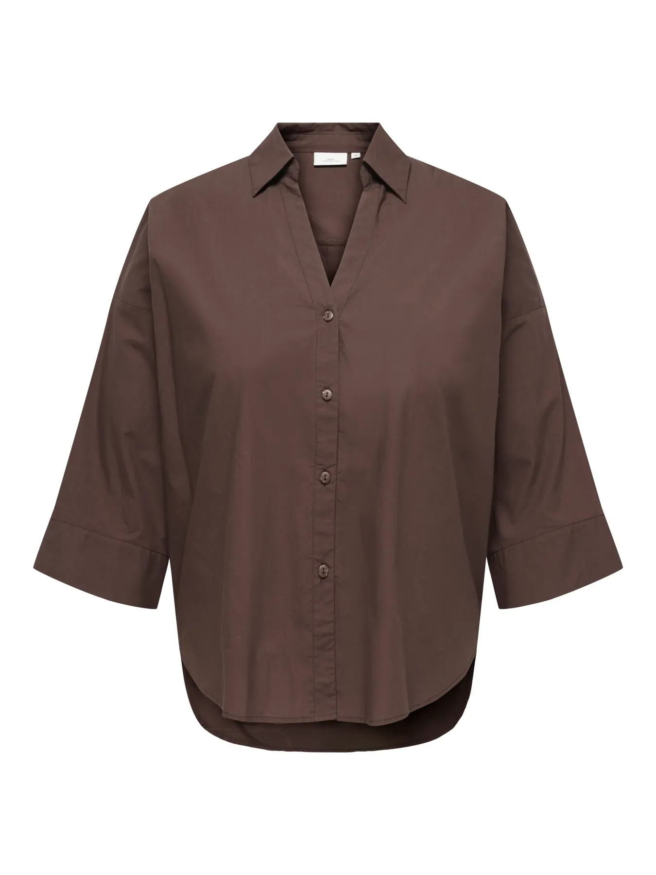 Chemise oversize marron