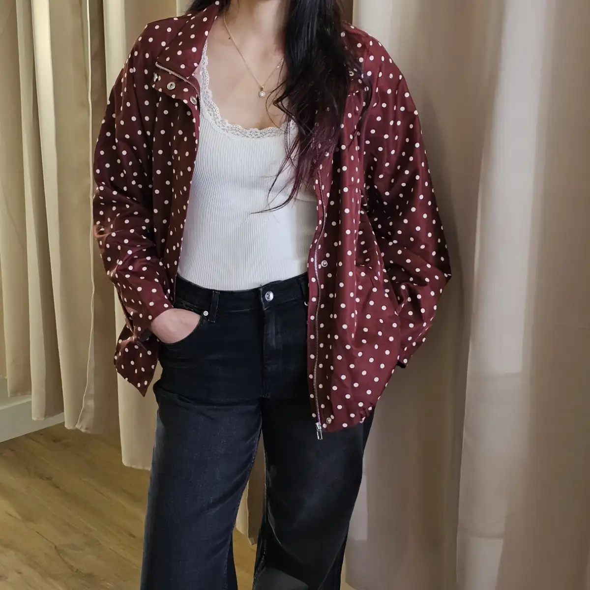 Bomber polka dot