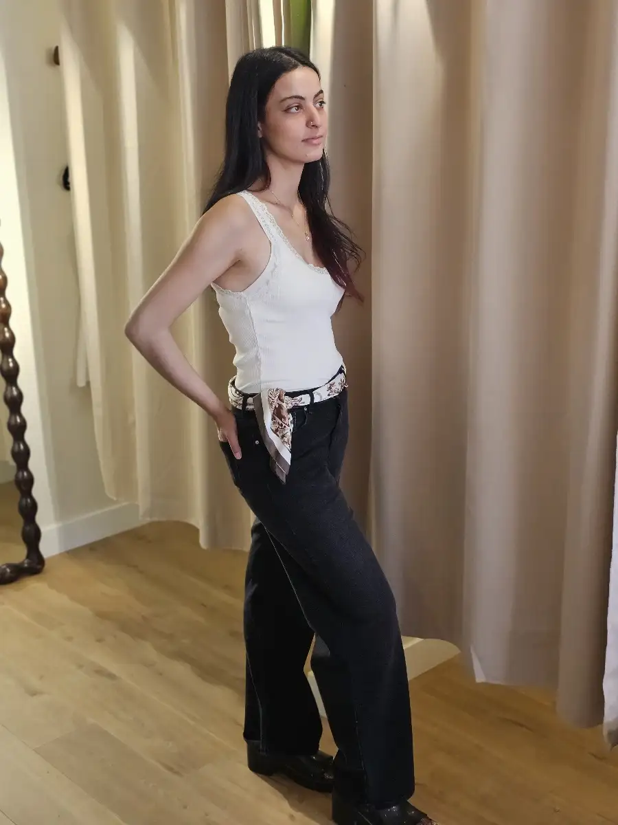 Jean noir délavé