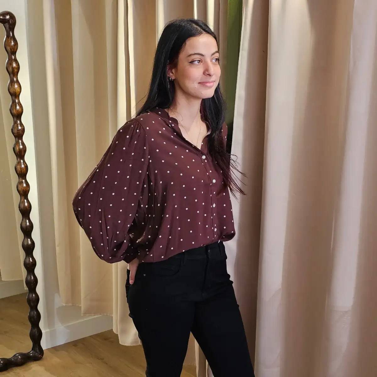 Blouse polka dot