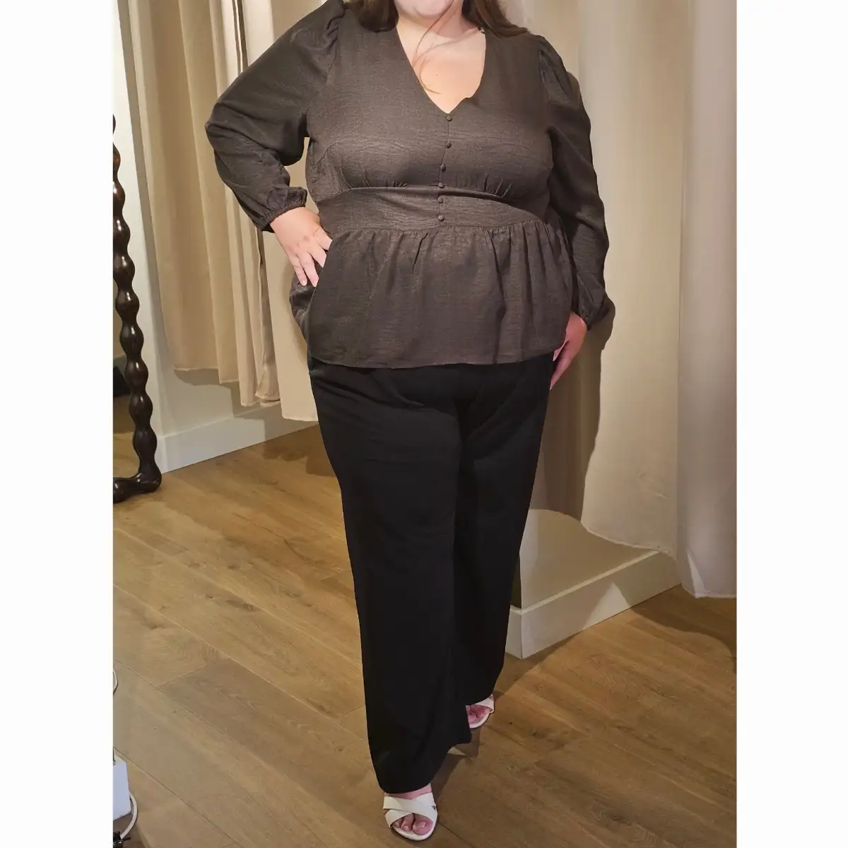 Pantalon wide leg longueur 30